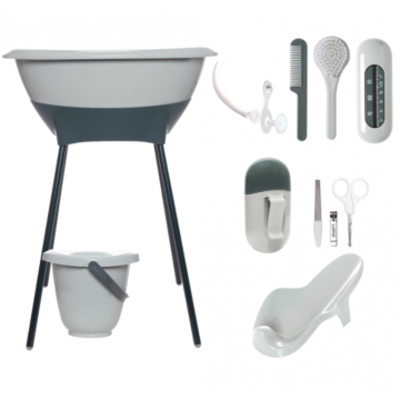 Luma Bad en Verzorgingsset Sage Green | Babyhuys.com