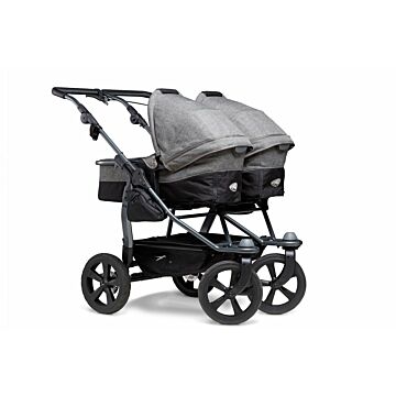 TFK Duo Ecco - Tweeling Combi Kinderwagen - Premium Grey - Babyhuys.com