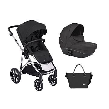 Kikkaboo Stroller 2in1 with plastic carrycot Thea Black