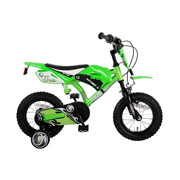 Volare Motorbike Kinderfiets - Jongens - 12 inch - Groen - Twee handremmen (61207-CH-IT)