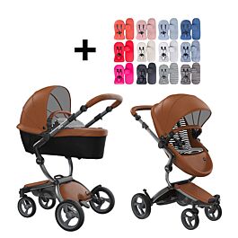 Mima Xari Kinderwagen Frame Graphite Grey Zitting Kap