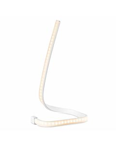 Home Sweet Home LED Swirl Tafellamp - Prachtig Wit Design, 29,2 cm Hoog - Wohi.nl