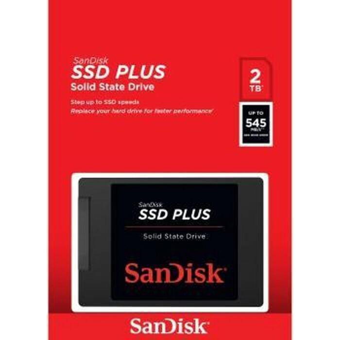 SanDisk | SSD Plus | 2TB | Leessnelheid 535 MB/s