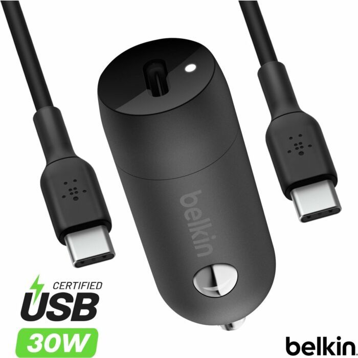 Belkin | AUTO-OPLADER | 30W USB-C met kabel