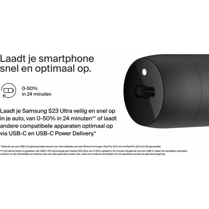 Belkin | AUTO-OPLADER | 30W USB-C met kabel