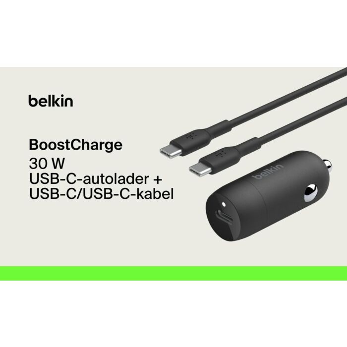 Belkin | AUTO-OPLADER | 30W USB-C met kabel