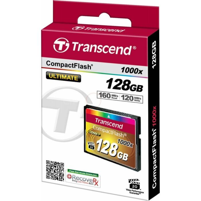 Transcend | Compact Flash | 128GB | 1000x