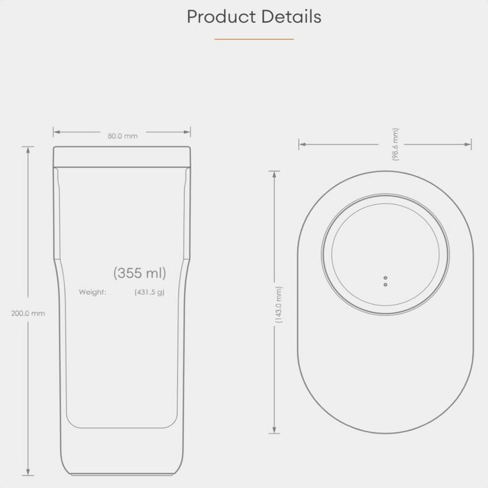 Ember | Travel Mug 2+ | Zwart