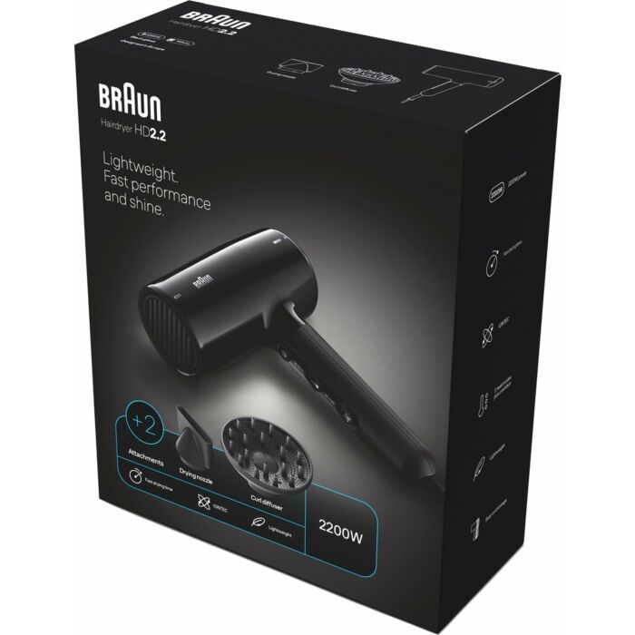 Braun | Haardroger | Zwart | 2200 W