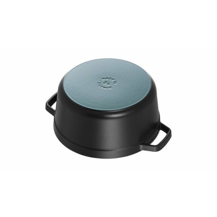 Staub La Cocotte, 20 cm, rond, zwart, gietijzer