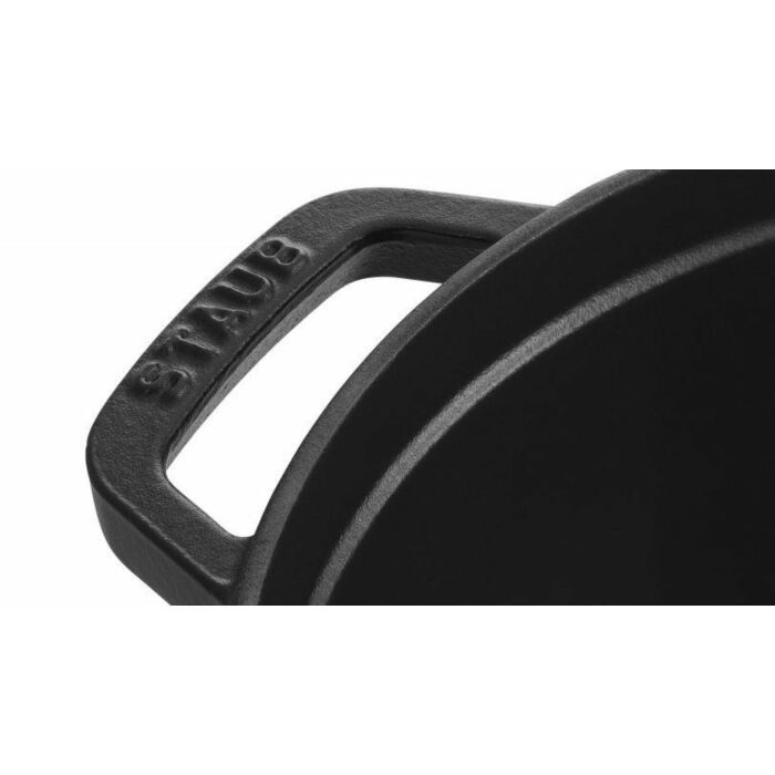 Staub La Cocotte, 20 cm, rond, zwart, gietijzer