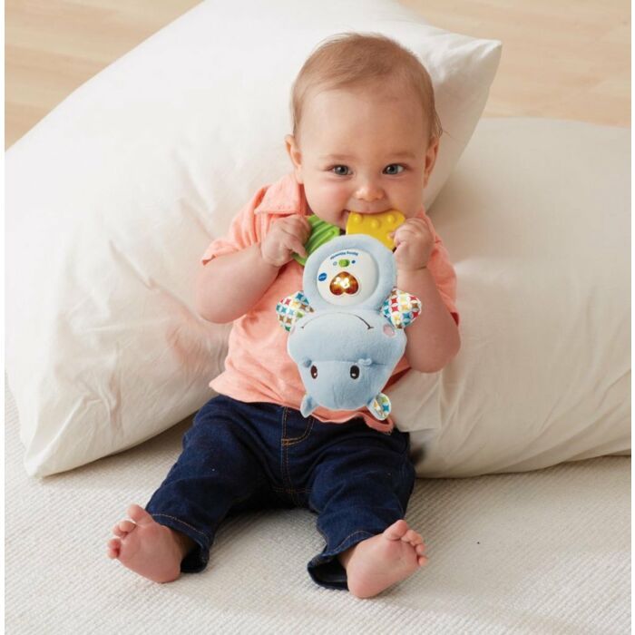 Vtech | Bijtring Nijlpaardje | Knuffel- en Speelplezier