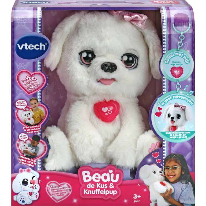 Vtech | Kidi Beau De Kus & Knuffelpup | Interactieve Speelgoedhond