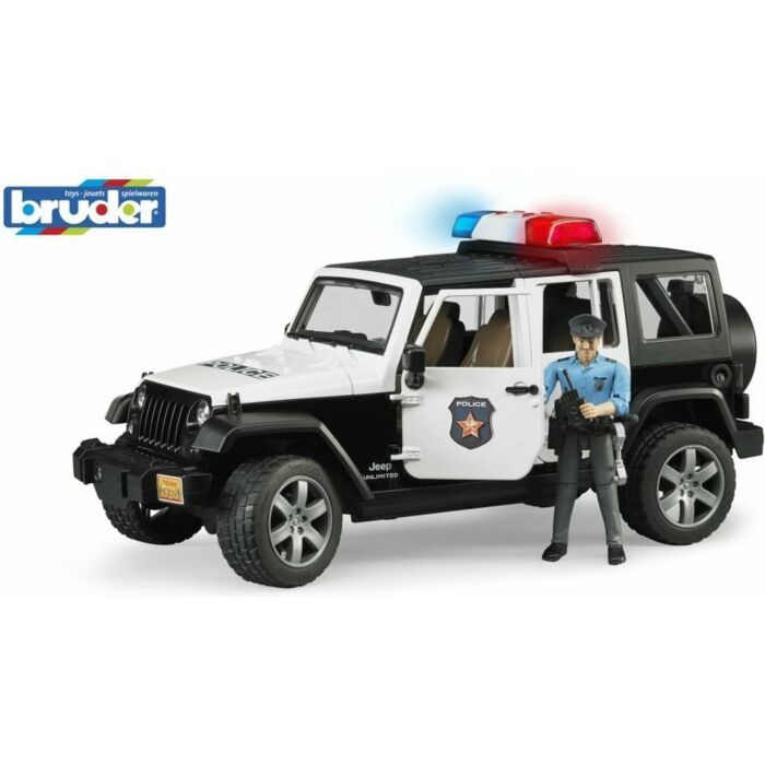 Bruder | Auto | Jeep Politie Wrangler Rubicon Unlimited | Licht en Geluid