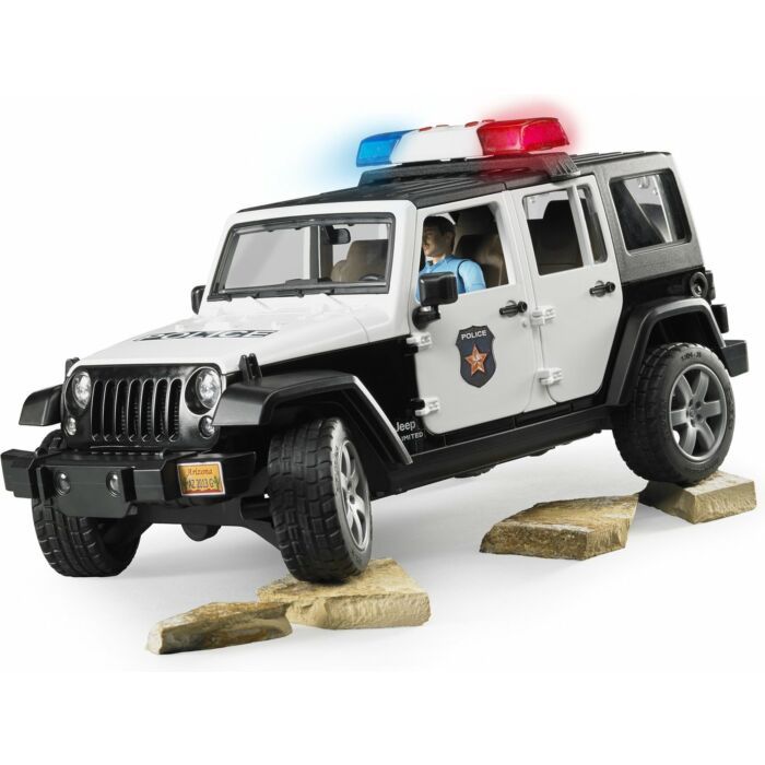 Bruder | Auto | Jeep Politie Wrangler Rubicon Unlimited | Licht en Geluid