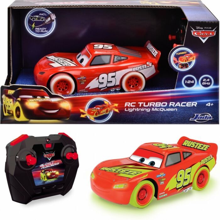 Jada | RC-auto | Glow Racers Light McQueen | 2,4 GHz | 1:24