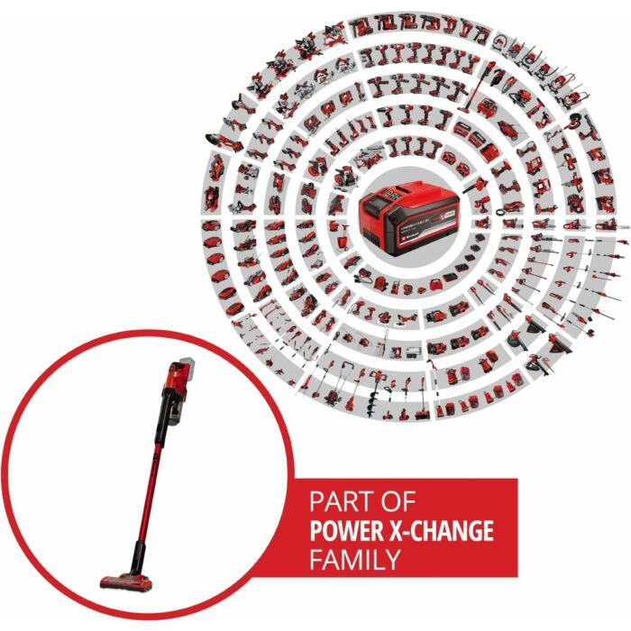 Einhell | Accu-Steelstofzuiger | 18V - Laadstation Inclusief