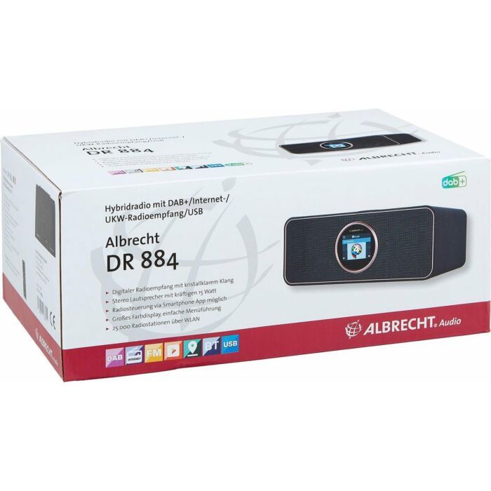 Albrecht | Hybride Radio | DR 884, Digitale en Analoge Ontvangst