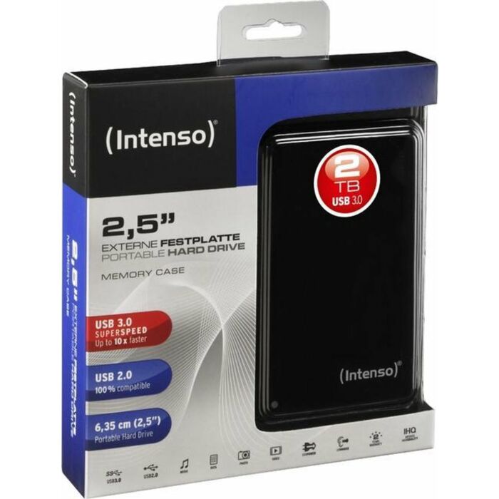 Intenso | Externe harde schijf | 2 TB | Zwart | USB 3.0