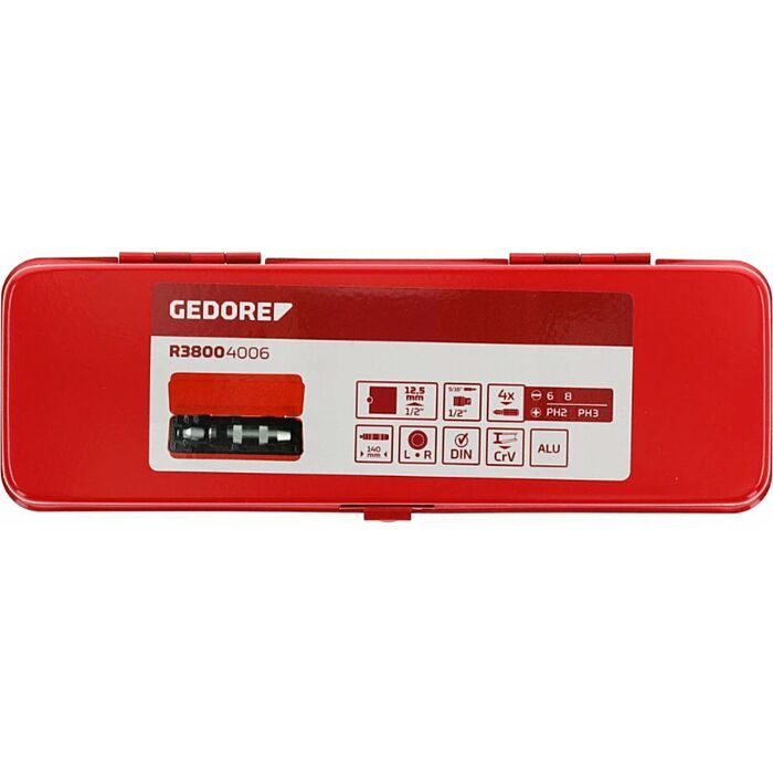 GEDORE red | Slagschroevendraaierset | 6-delig – 1/2"