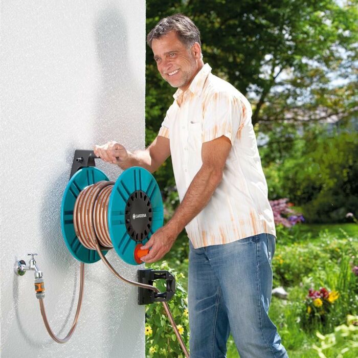 Gardena Wandslanghouder Trommel 60, inclusief slanggeleiding