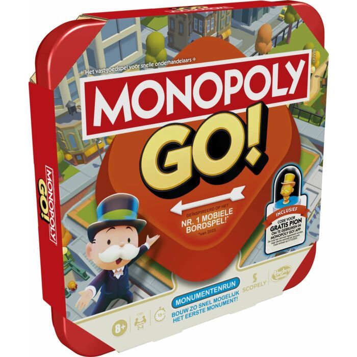 Monopoly Go! | Bordspel | Vanaf 8 jaar | Sociaal spel