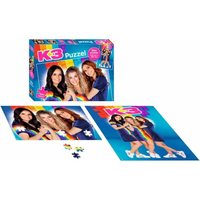K3-puzzel met poster | Puzzel | K3