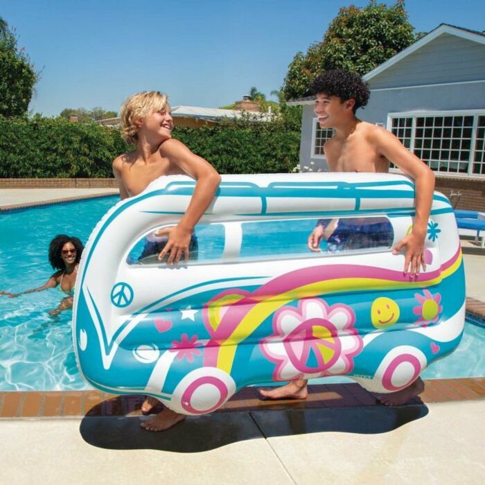 Intex Groovy Van Float | 178 x 91 x 23 cm | Opblaasbare Zwemfloat | Multicolor