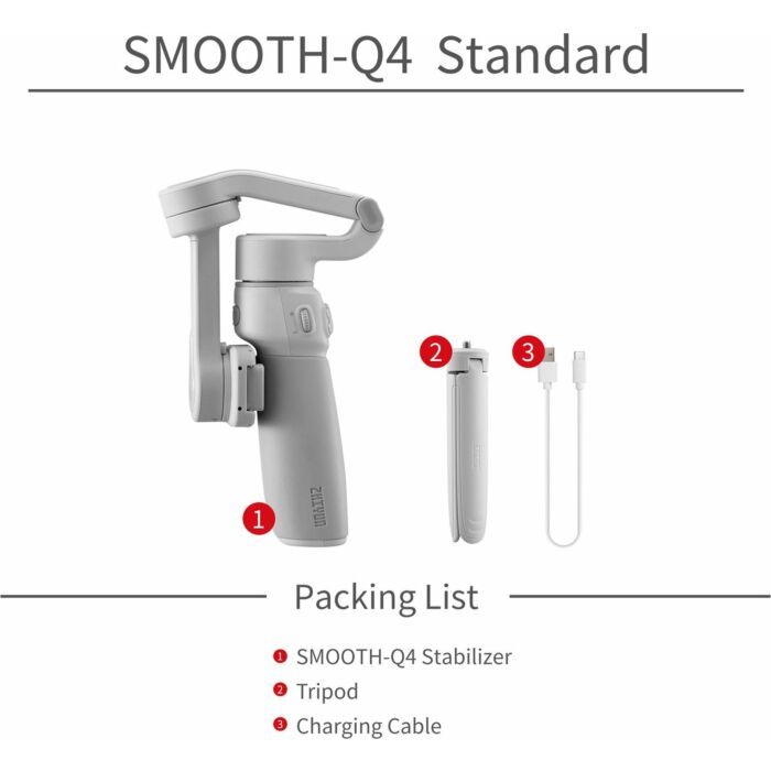 Zhiyun Smooth Q4 | Gimbal voor smartphone | 3-assige stabilisatie