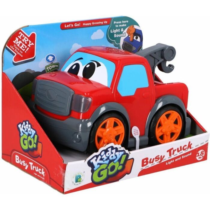 KiddyGo | Auto Pick Up Truck 19 cm | Rood met Licht en Geluid