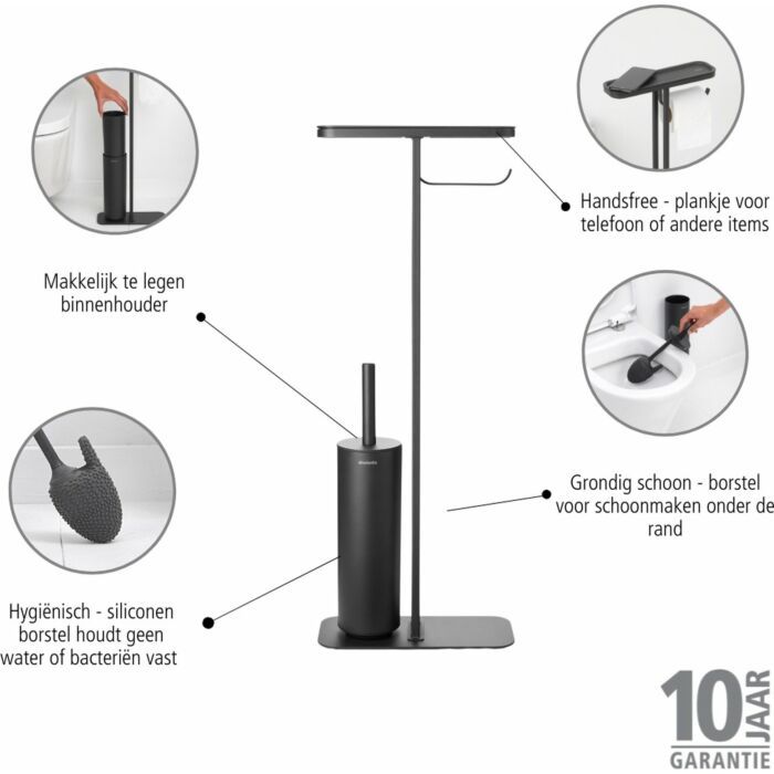 Brabantia MindSet toiletbutler - Mineral Infinite Grey
