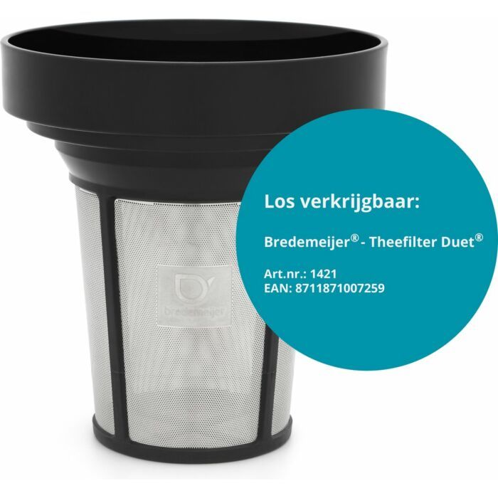 Bredemeijer | Theepot | 0,75 L | RVS/zwart