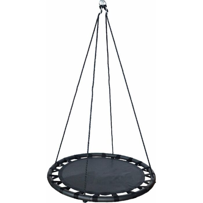 Buitenspelen | Zwarte schommelmat 100 cm