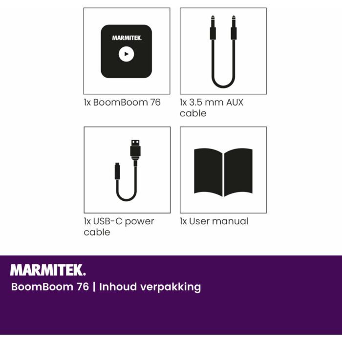 Marmitek | Audio-ontvanger | Bluetooth BoomBoom 76