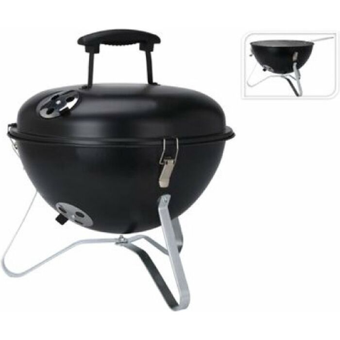 BBQ bolvorm 37 cm, zwart