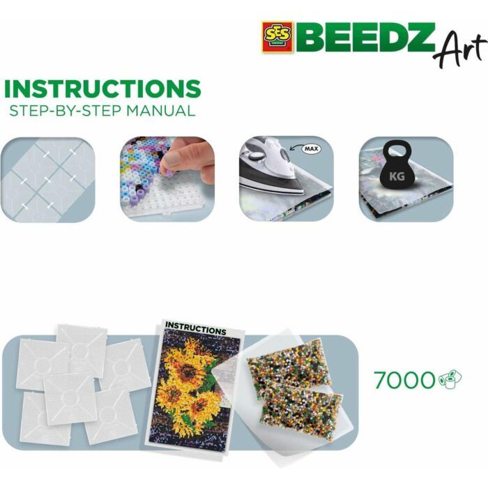 SES | Strijkkralen Zonnebloemen | SES BEEDZ ART