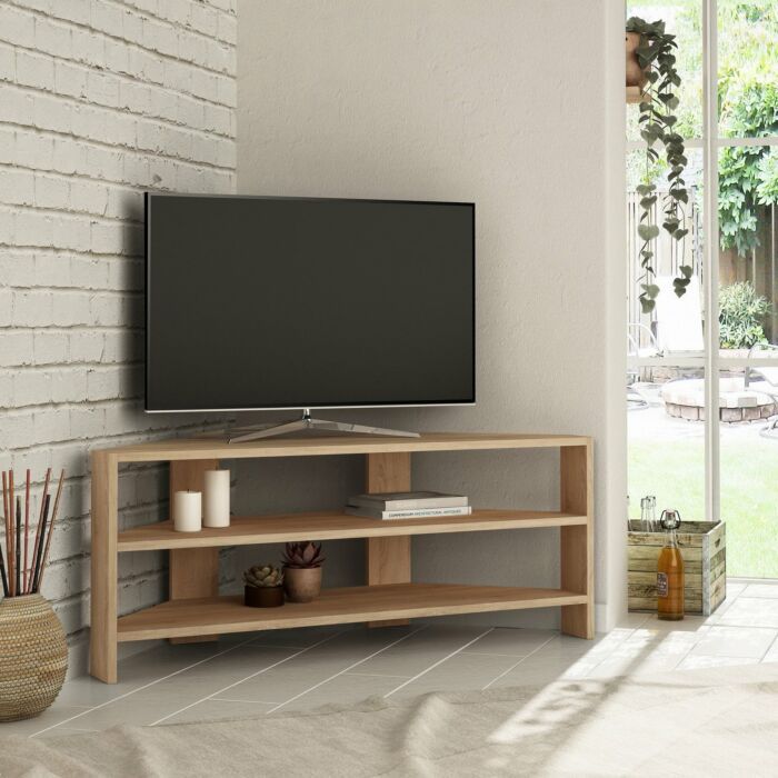 Asir TV Kast | Televisiemeubel | Eik - 114 x 45 x 36 cm
