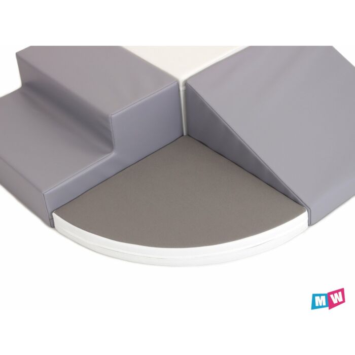 IGLU | Soft Play Set | Corner Crawler | Grijs/Wit