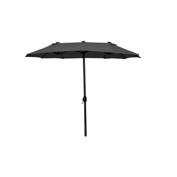 Leco balkon ovale parasol antraciet (270 x 150 cm) (20301 114)