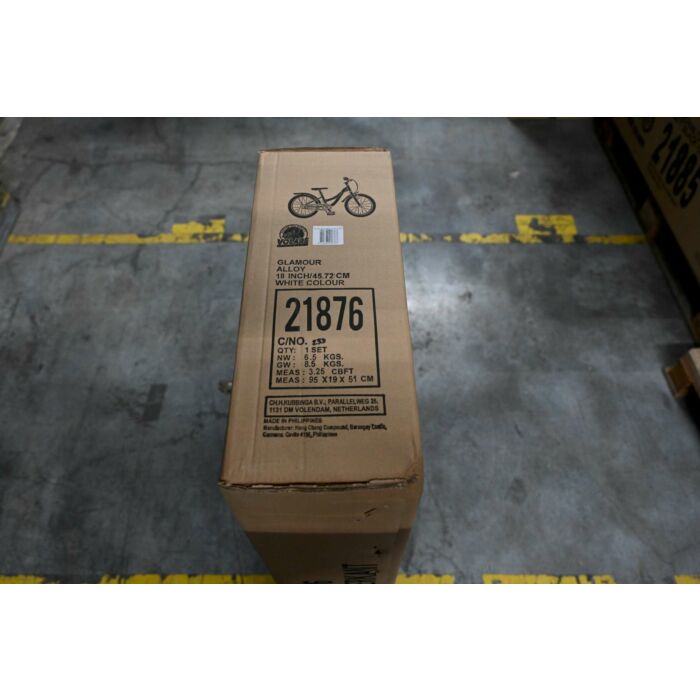Volare Glamour | Kinderfiets | 18 inch | Meisjes | Wit/Mint Groen