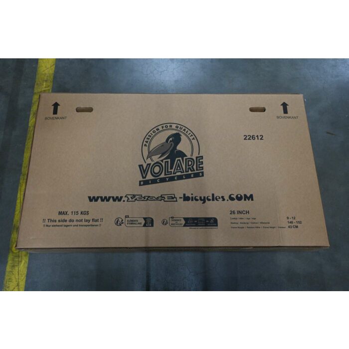 Volare Thombike 26-inch jongensfiets – zwart/rood