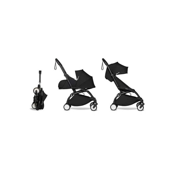 Babyzen Yoyo2 0+ 6+ Complete Buggy Black - Black Frame - Babyhuys.com