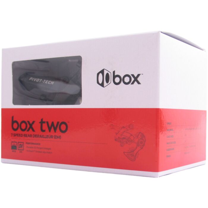 Box Components achterderailleur, 7 versnellingen, korte kooi, zwart