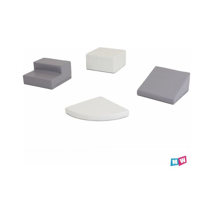 IGLU | Soft Play Set | Corner Crawler | Grijs/Wit