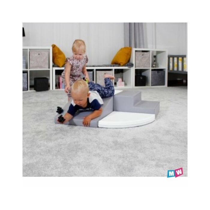 IGLU | Soft Play Set | Corner Crawler | Grijs/Wit