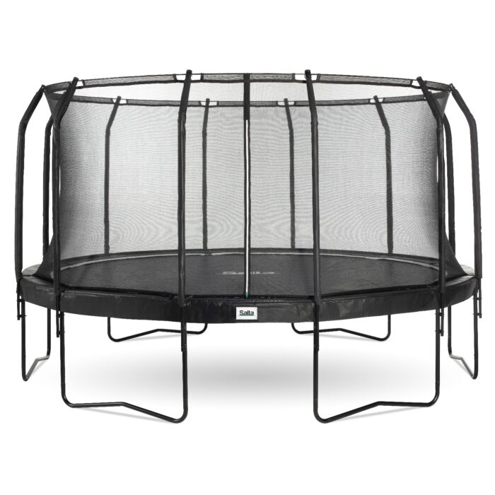 Zwerver Gelach Vooruitzicht Salta trampoline met net 457 cm Premium Black Edition (557)