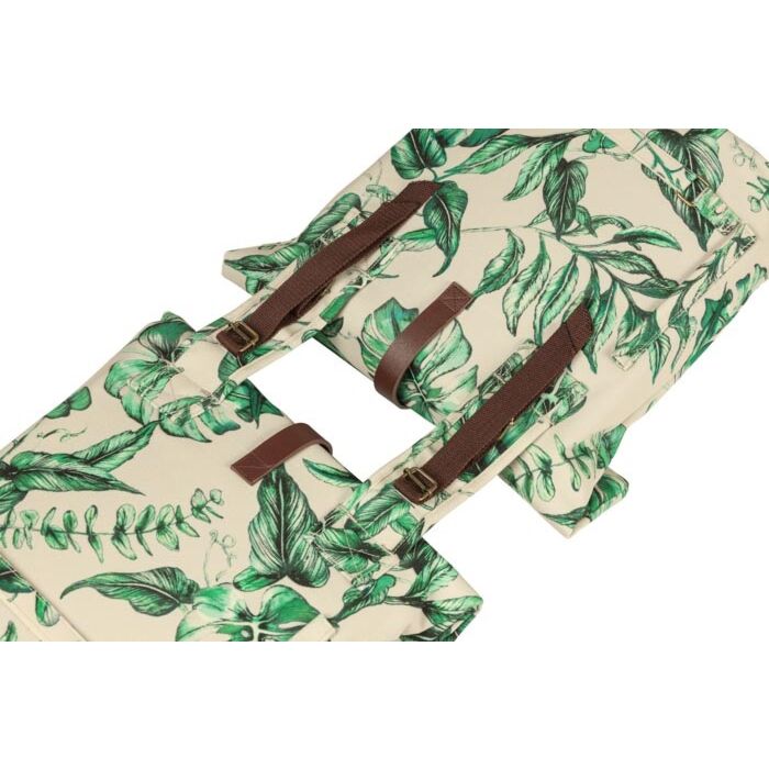 Basil | Dubbele fietstas | 28-32 liter | sandshell beige