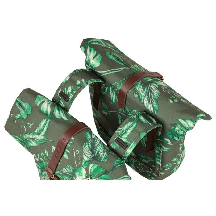 Basil | Dubbele Fietstas | 28-32 Liter | Thyme Groen