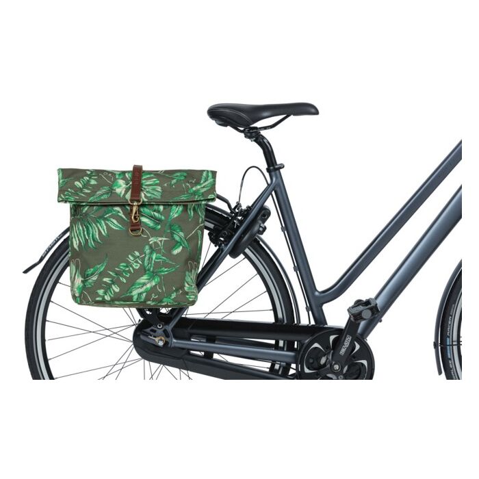 Basil | Dubbele Fietstas | 28-32 Liter | Thyme Groen