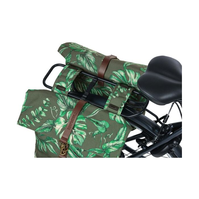 Basil | Dubbele Fietstas | 28-32 Liter | Thyme Groen